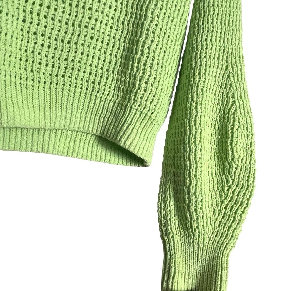 A.L.C. Laney Open Knit Crochet Balloon Sleeve Pullover Sweater — XS - Picture 6 of 11